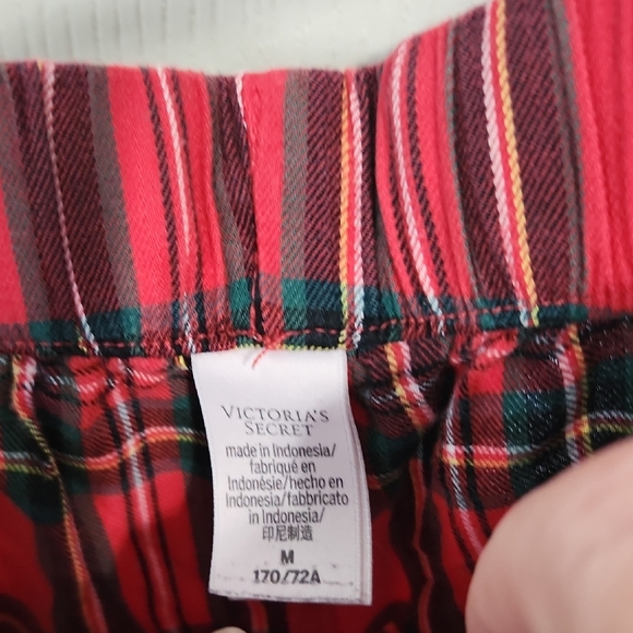 Red Plaid Lounge Pants Victoria Secret - Picture 2 of 2